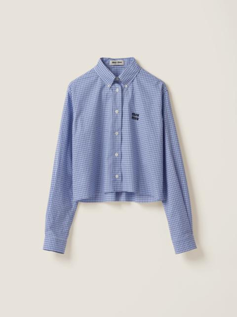 Checked poplin shirt