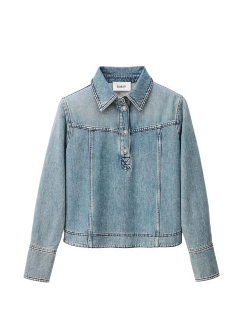 ba&sh Tavy buttoned polo top
