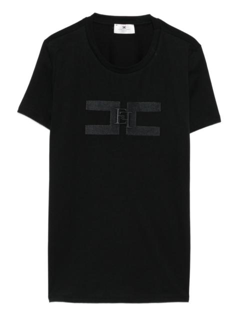 ELISABETTA FRANCHI logo-embroidered T-shirt