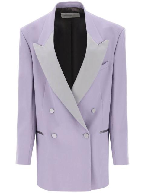 DRIES VAN NOTEN BLISS TUX DOUBLE-BREASTED TUXEDO BLAZER