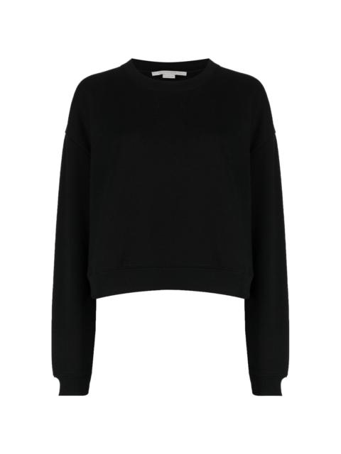 lace-detailing cotton sweatshirt