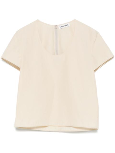 LOW CLASSIC U-neck blouse