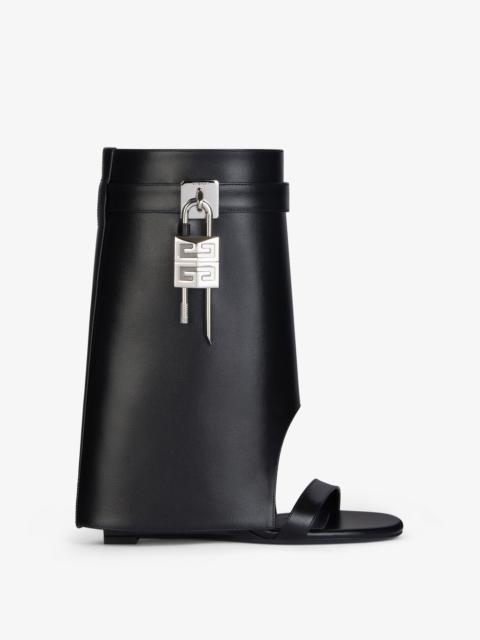 Givenchy SHARK LOCK SANDALS IN LEATHER
