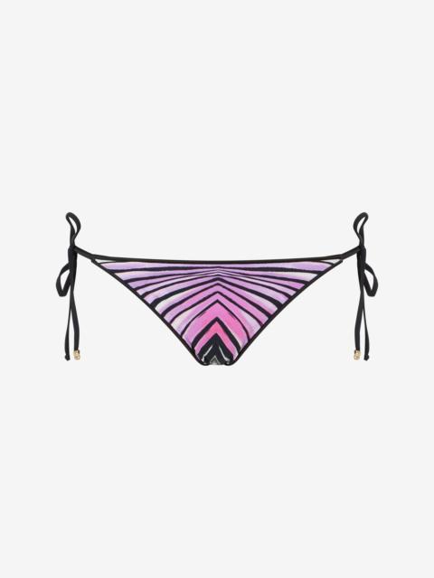 Roberto Cavalli Ray Of Paradise Print Slip Bikini