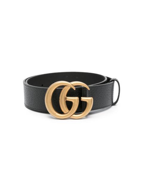 GUCCI Double G-buckle leather belt