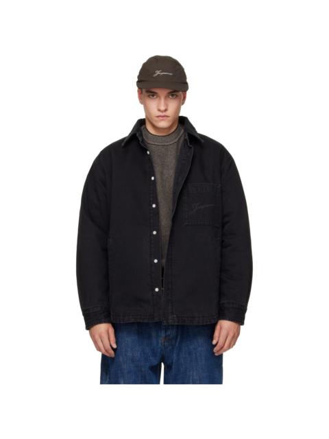 JACQUEMUS Black 'The Boulanger' Denim Shirt