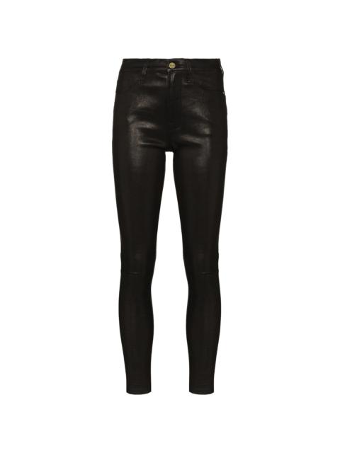 FRAME Le High skinny leather trousers