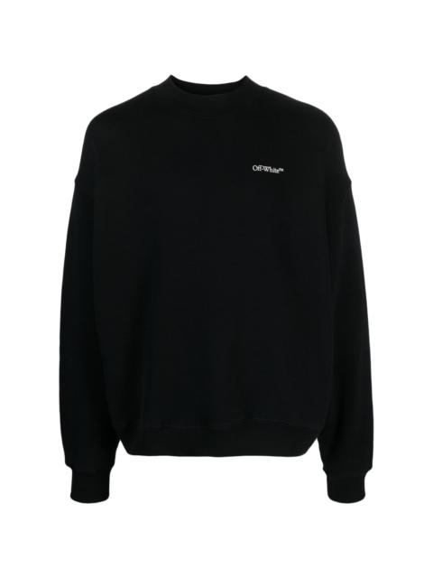 abstract-print cotton sweatshirt