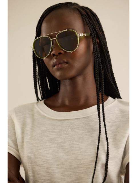 FREE PEOPLE Wesley Oversized Aviator Sunglasses