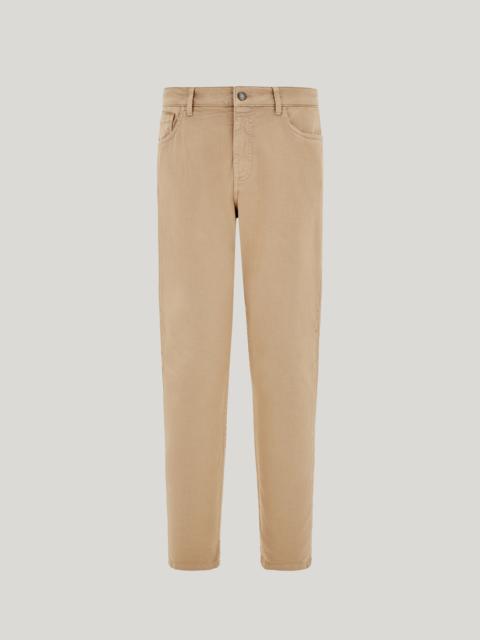 Canali LEVANTE BEIGE COMFORT DENIM REGULAR-FIT JEANS