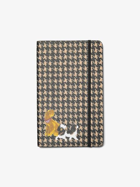 MICHAEL KORS Medium Embellished Houndstooth Print Notebook