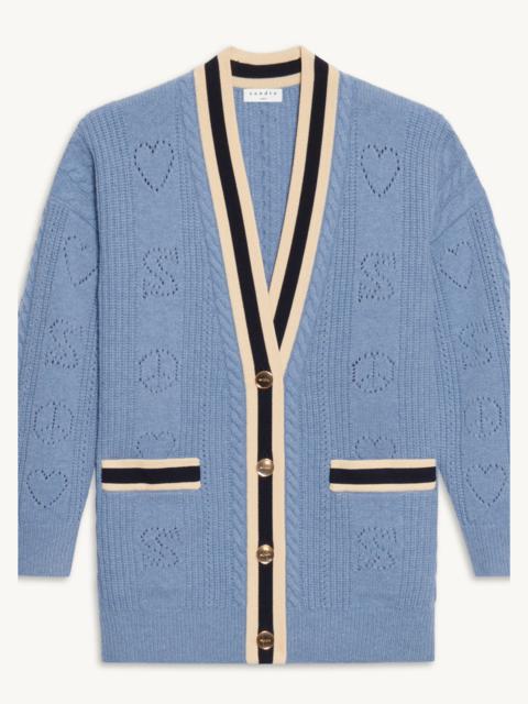 Sandro Long knitted coatigan