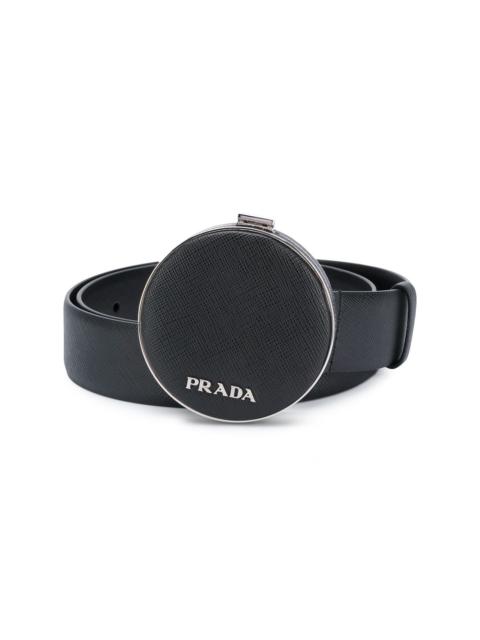 Prada logo-plaque 파우치 슬리브 벨트