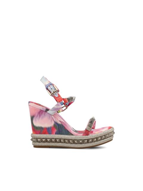 Christian Louboutin Pyra Clou floral-print studded sandals