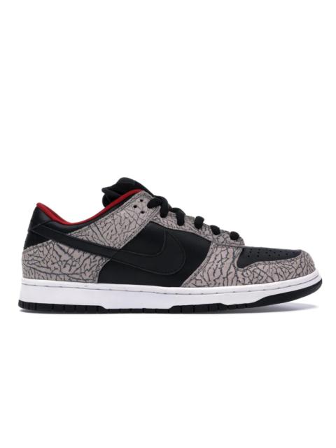 靴 NIKE SB Dunk Low \"Black Cement\" Supreme Nike SB Dunk Low Pro x Supreme Black Cement - Size 10.5