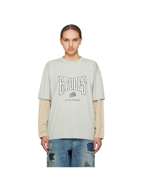 Gray Goudron Boxing Long Sleeve T-Shirt