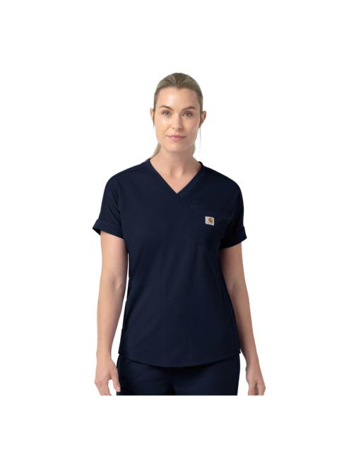 Carhartt Women's Force Cross-Flex Knit V-Neck Scrub Top