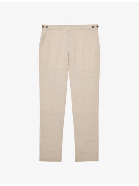 REISS Fibre Slim-Leg Wool Trousers