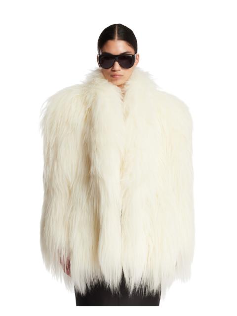 GUCCI White Shearling Jacket