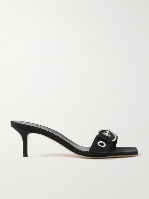 Aeyde Ilvy Grosgrain Sandals