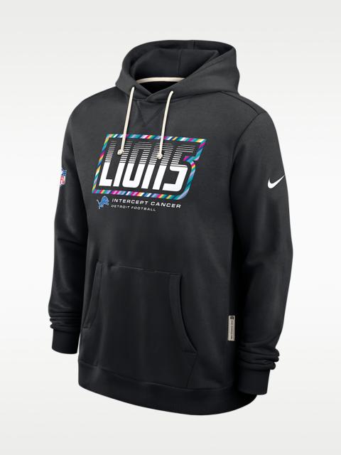 Nike Detroit Lions Crucial Catch Sideline Standard Issue Men's Nike Dri-FIT NFL Pullover Hoodie