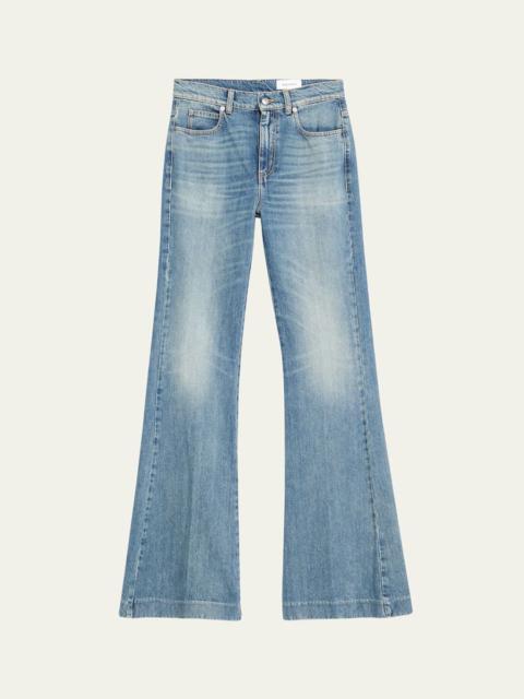 Alexander McQueen Boot-Cut Leg Denim Pants