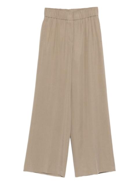 PESERICO elastic-waist wide-leg trousers