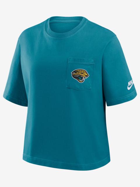Nike Jacksonville Jaguars Rewind Pocket Boxy Women's Nike NFL T-Shirt