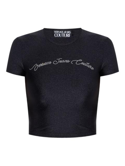VERSACE JEANS COUTURE rhinestone-embellished T-shirt