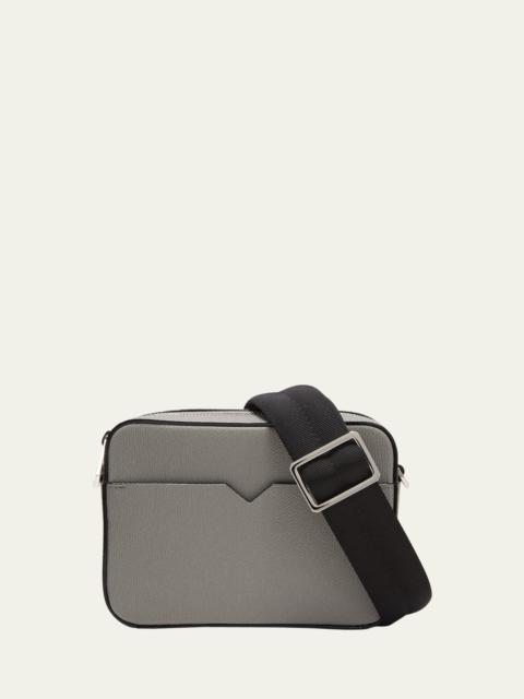 Men's Reporter Calfskin Crossbody Bag