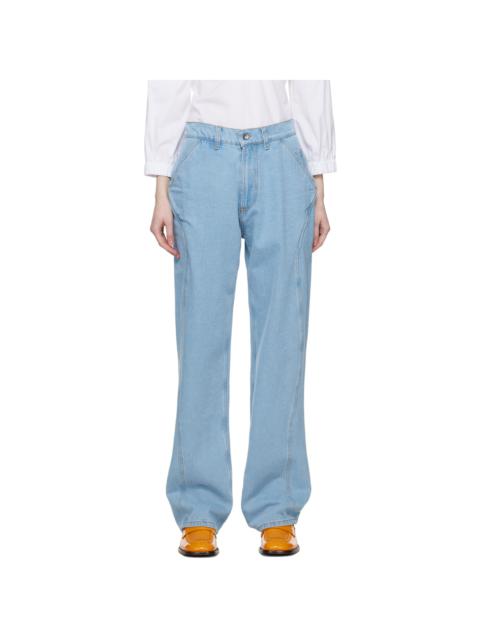 【関税込み】Henrik Vibskov インディゴ Engineered D ジーンズ HENRIK VIBSKOV Indigo Engineered D Jeans | REVERSIBLE