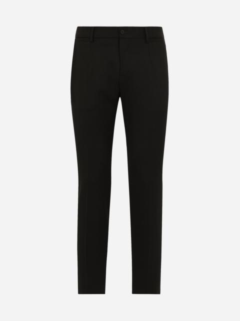 Stretch wool twill pants