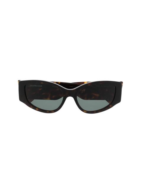 logo-print biker sunglasses
