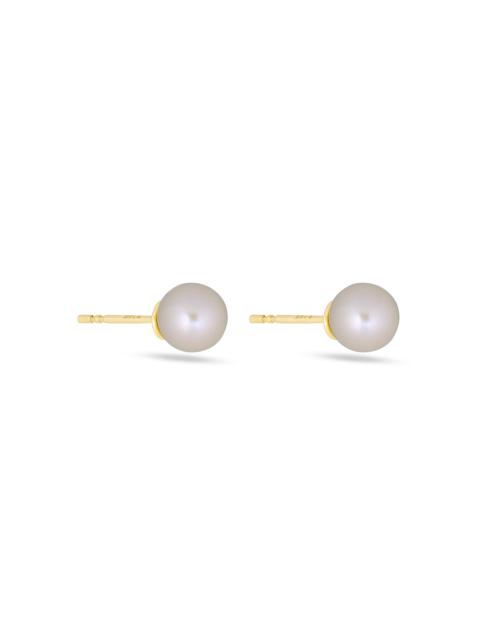 STONE AND STRAND Essential Gold Pearl Studs