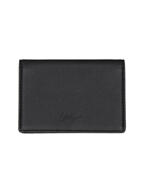 Yohji Yamamoto Black Leather Card Holder