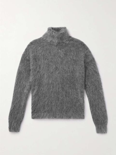 SAINT LAURENT Mohair-Blend Rollneck Sweater