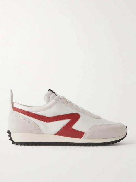 rag & bone Suede and Leather-Trimmed Tech-Shell Sneakers