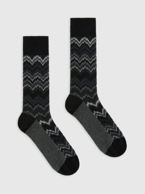 Missoni Mountain motif ankle socks