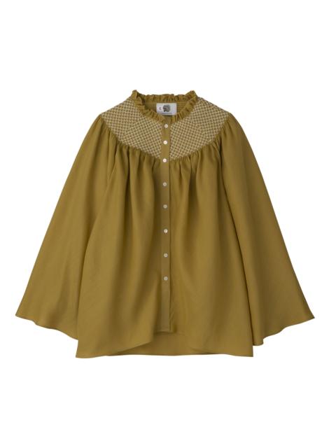 Longchamp Blouse Ginger - Smocked veil