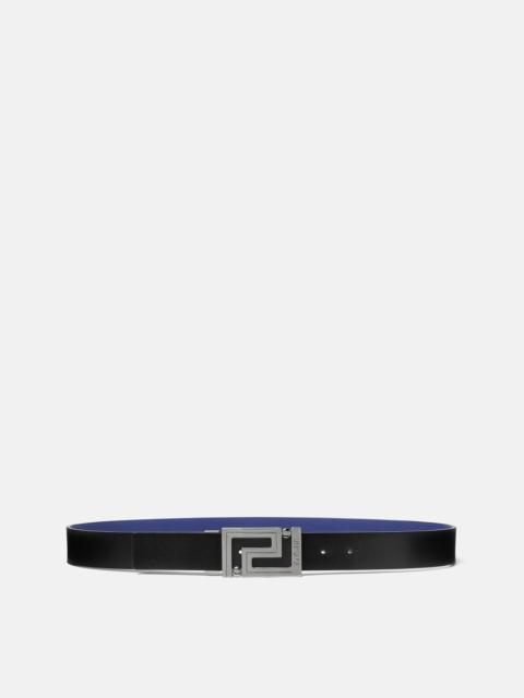 VERSACE Greca Leather Reversible Belt 3.5 cm