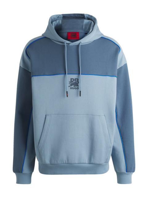 HUGO HUGO X RB HOODIE WITH PIPING DETAILS