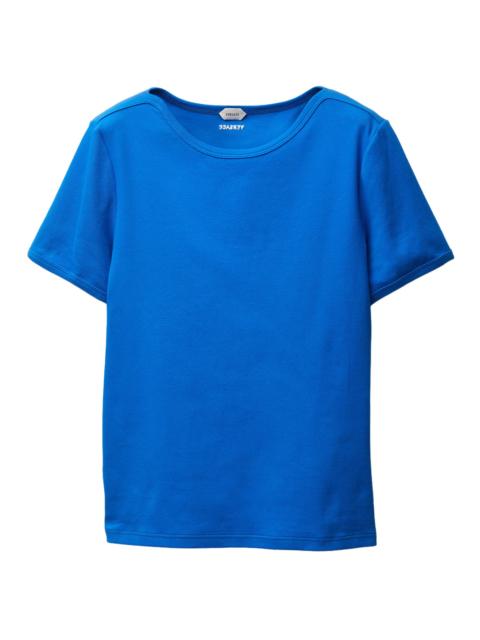VERSACE Men's Stretch-Cotton T-Shirt - Electric Blue