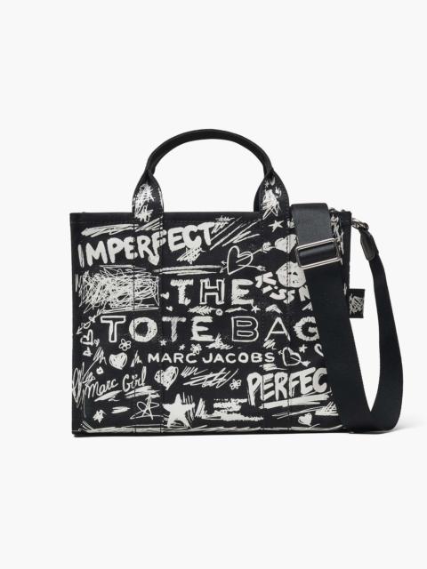Marc Jacobs THE PUNK SCRIBBLE CANVAS MEDIUM TOTE BAG