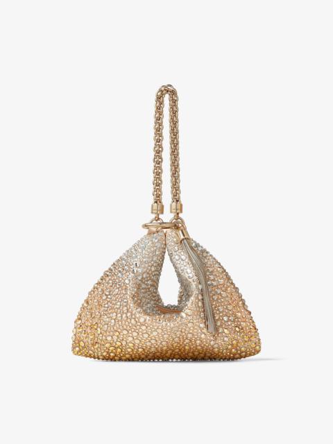 Callie
Gold Satin Bag with Dégradé Crystals