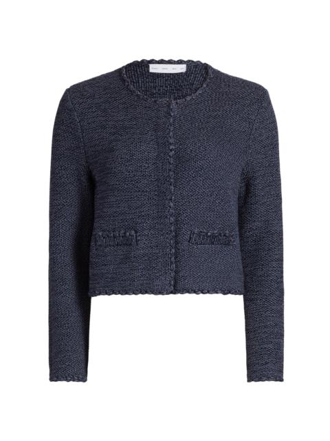 Proenza Schouler Women's Nidia Cotton Macramé Jacket - Navy Slate