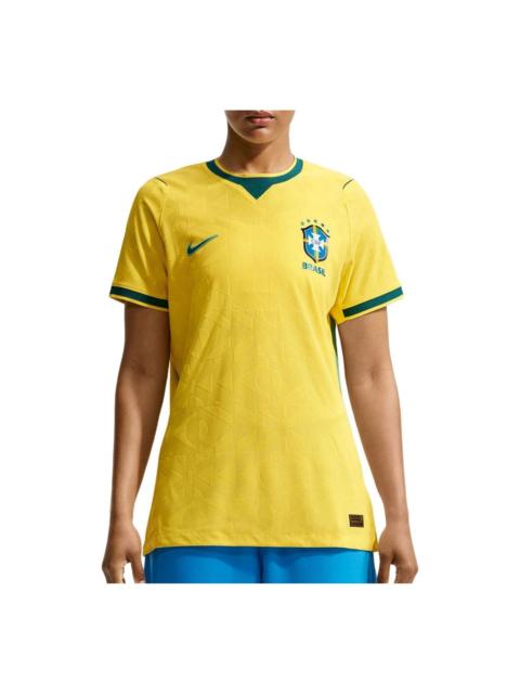 Nike (WMNS) Nike Brazil 2026 Match Home Aero-FIT Authentic Jersey 'Canary Light Menta Geode Teal' IB5231-