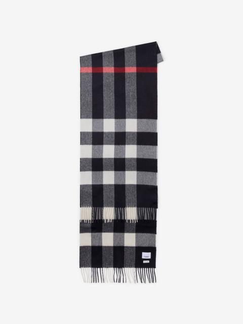 Check Cashmere Scarf