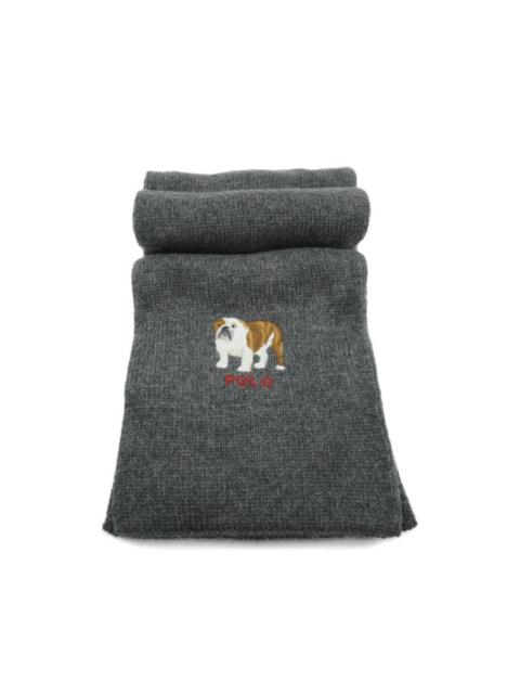 Polo Ralph Lauren bulldog-detail scarf