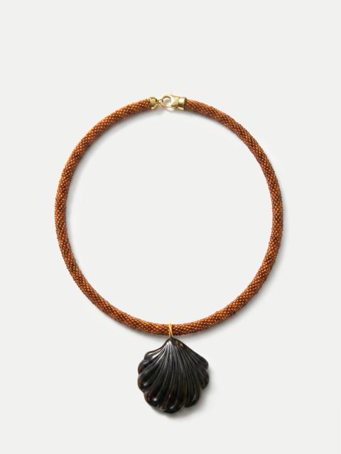 VERONICA BEARD SCALLOP SHELL BEADED NECKLACE