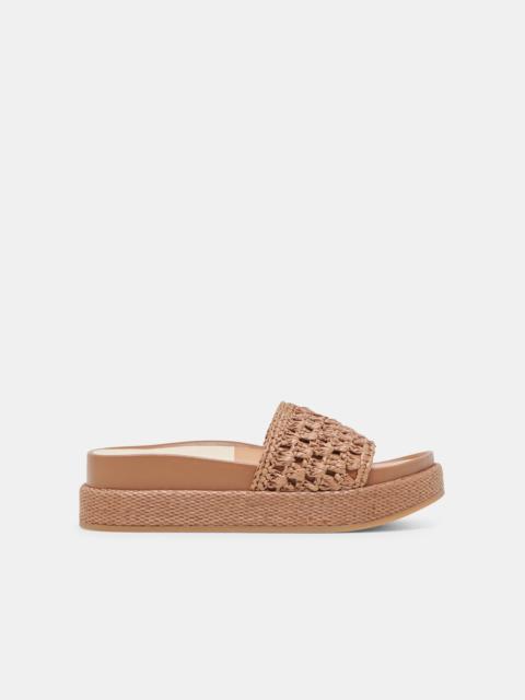 dolce vita SIDONA SANDALS BROWN RAFFIA